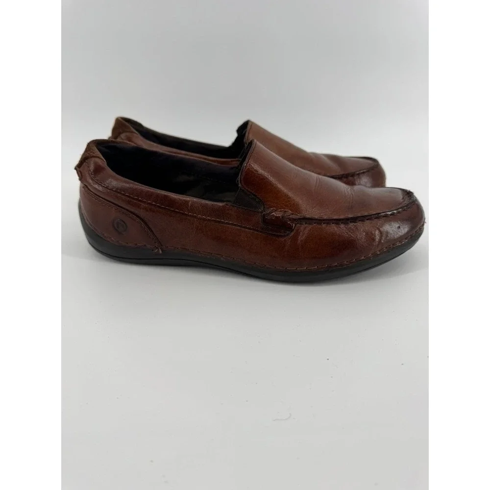 Rockport Mens prowalker Brown Leather Slip On Loafers adiPRENE Shoes Size 9 M